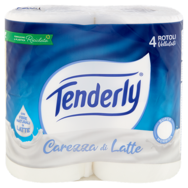 Tenderly Carezza di Latte Rotoli Vellutati 4 pz