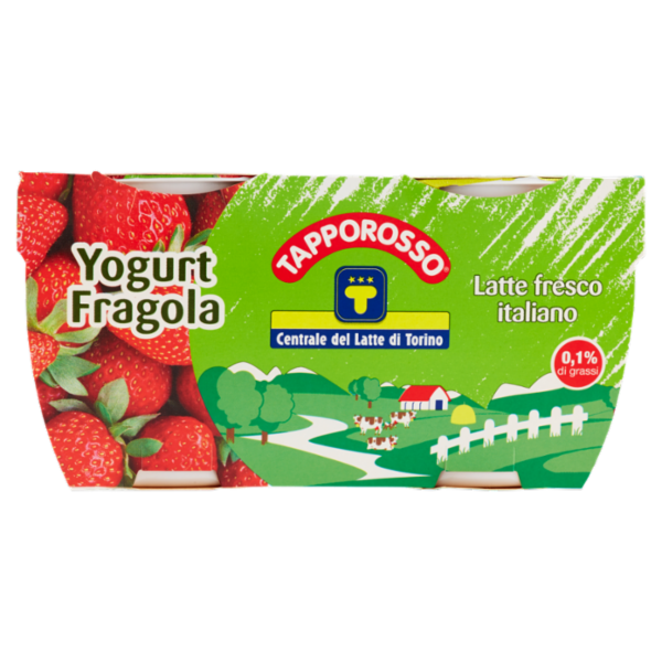 Centrale del Latte di Torino Tapporosso Yogurt Magro Fragola 2 x 125 g