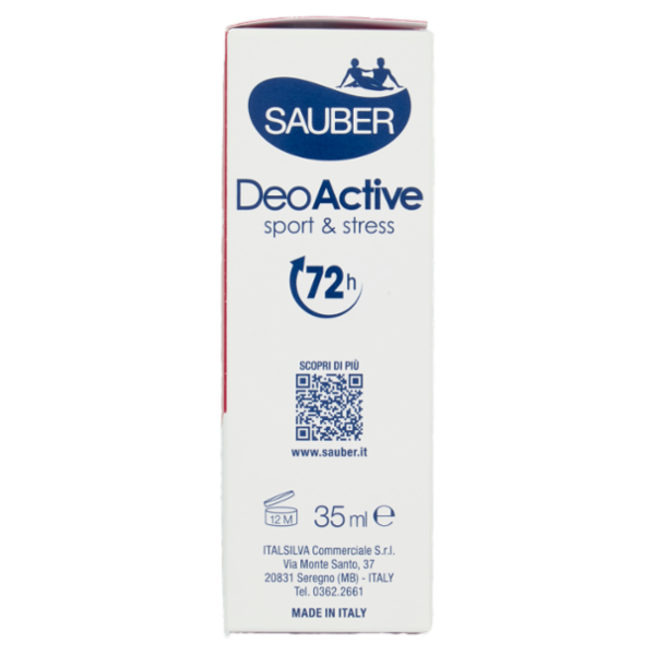 Sauber DeoActive sport & stress Crema deodorante 35 ml