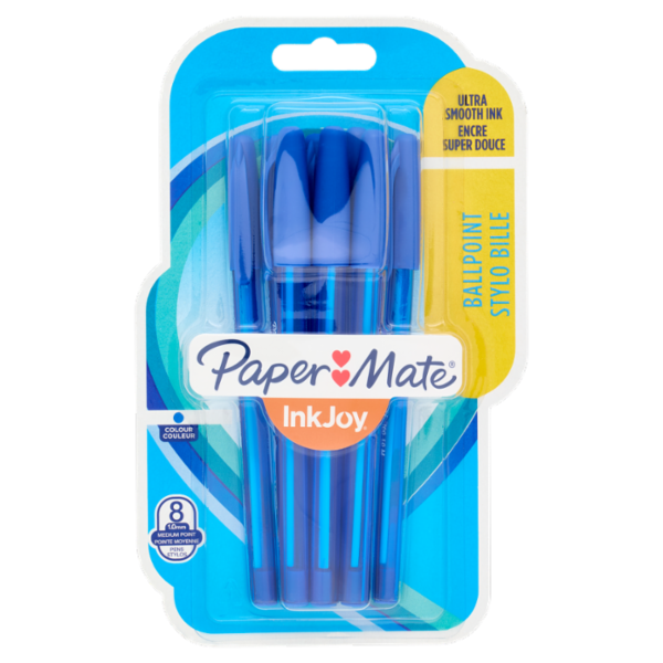 Paper Mate InkJoy Ballpoint 1.0mm Medium Point blu 8 pz
