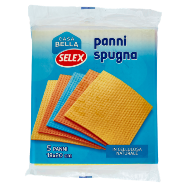 Selex Casa Bella Panni Spugna Multiuso 5 pezzi