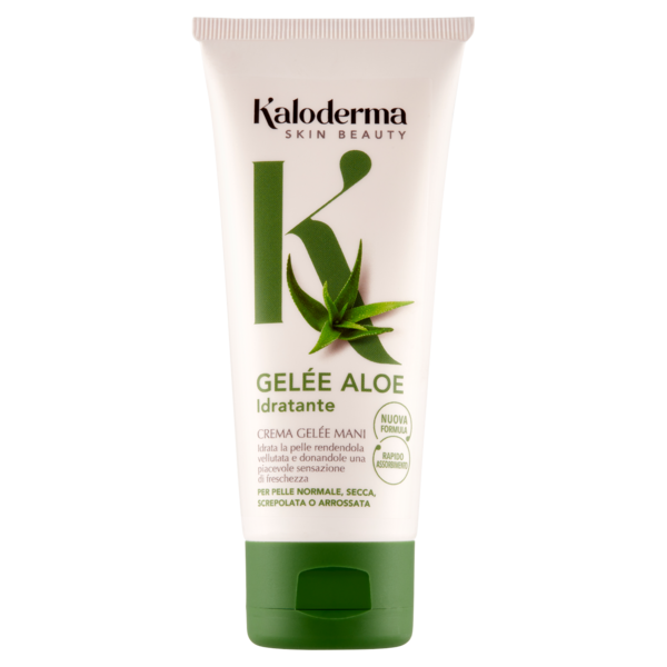 Kaloderma Idratante Gelée Aloe Crema Gelée Mani per Pelle Normale,Secca,Screpolata o Arrossata 100ml