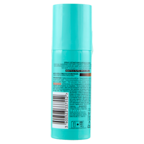 L'Oréal Paris Ritocco Perfetto Spray Istantaneo Ritocco Radici, i Castani Mogano, 75 ml