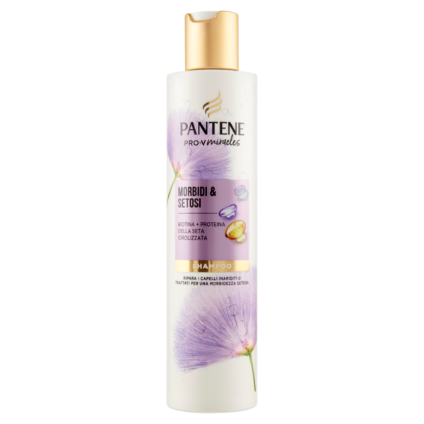 Pantene Shampoo Miracles Morbidi & Setosi con Biotina + Proteina della Seta Idrolizzata 225 ml