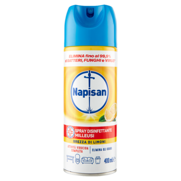 Napisan Spray Disinfettante Milleusi Brezza di Limoni 400 ml