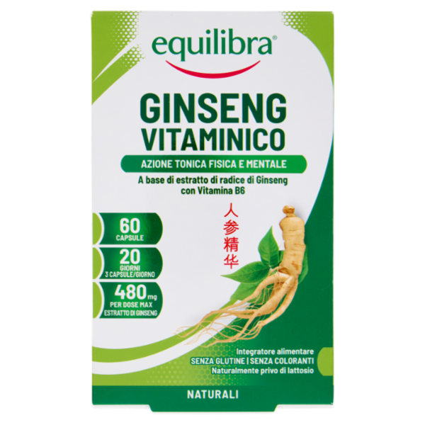 equilibra Ginseng Vitaminico 60 Capsule 19,2 g