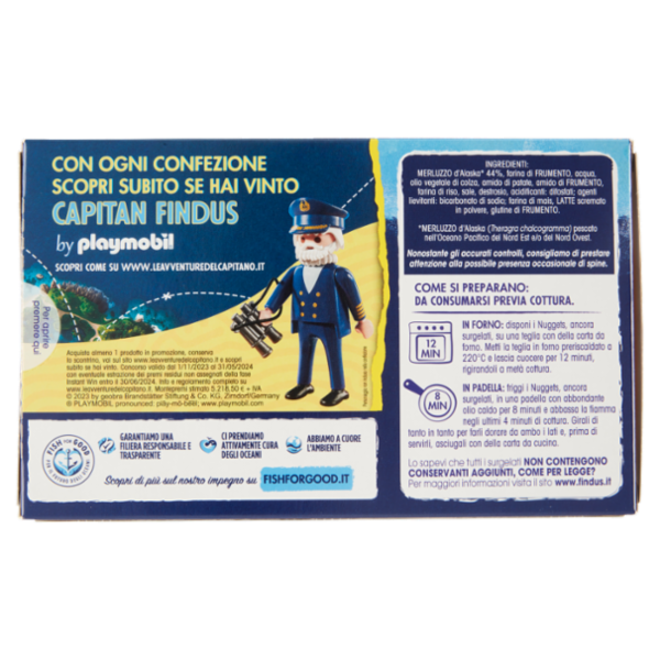 Capitan Findus Fish Bar Nuggets di Merluzzo D'Alaska 245 g