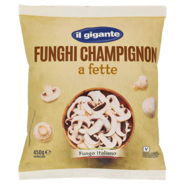 IL GIGANTE Funghi Champignon a fette Surgelati 450 g