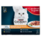 PURINA GOURMET Perle Ricette Delicate Filettini in Salsa Anatra, Pollo, Tacchino, Vitello 12x85g