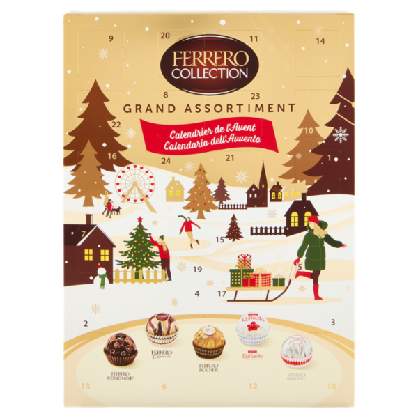 Ferrero Collection Grand Assortiment Calendario dell'Avvento 24 pezzi 250 g