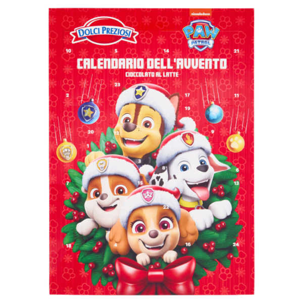 Dolci Preziosi Calendario dell'Avvento Cioccolato al Latte Paw Patrol 75 g