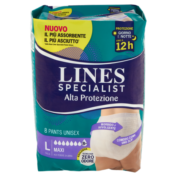 Lines Specialist Alta Protezione Pants Unisex Taglia L Maxi 8 pz