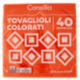 Consilia Tovaglioli 2 Veli 38x38 cm Arancione 40 pezzi