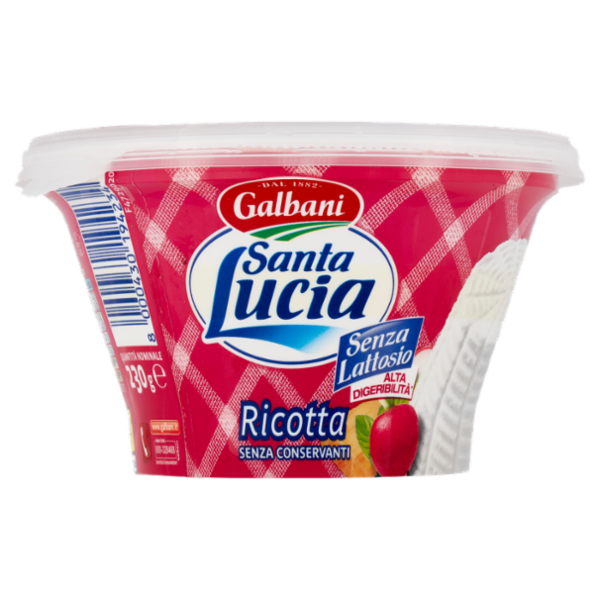 Galbani Santa Lucia Ricotta Senza Lattosio 230 g