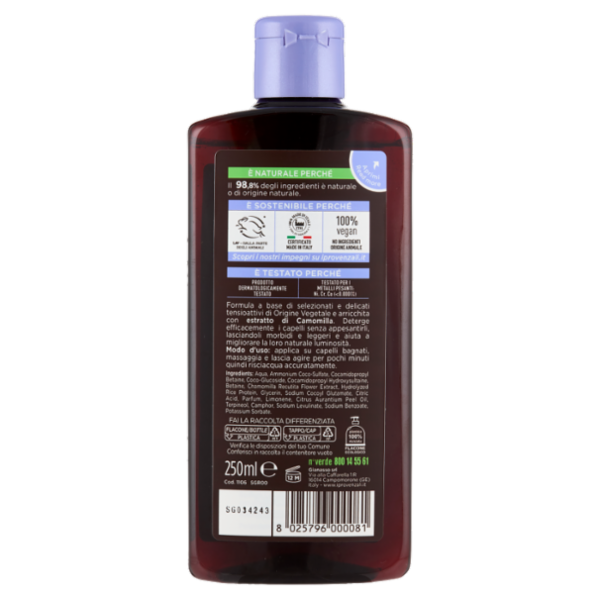 I Provenzali Shampoo Erboristico Extra Dolce Camomilla Capelli Chiari 250 ml