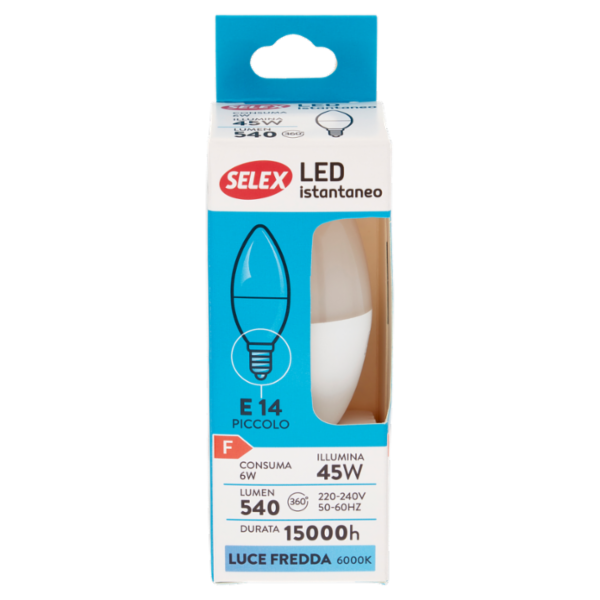 Selex Lampadina Led SMD Mini Oliva E14 6W