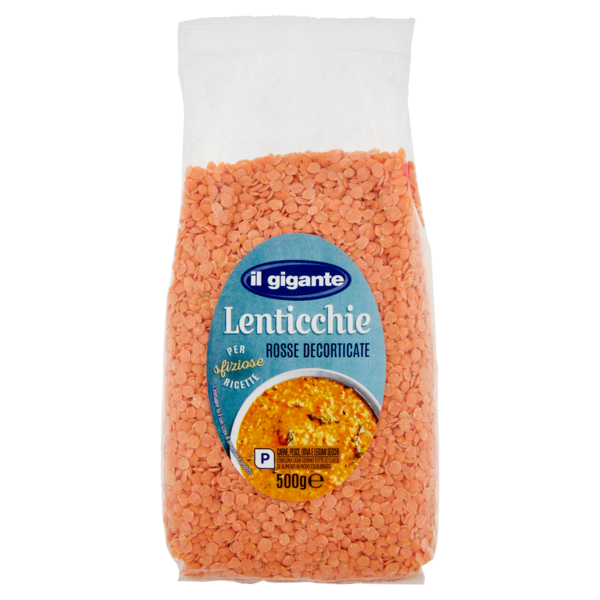 IL GIGANTE Lenticchie Rosse Decorticate 500 g