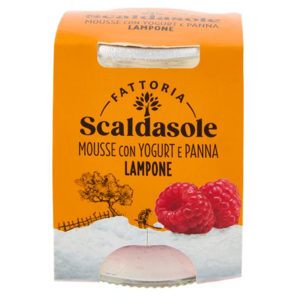 Fattoria Scaldasole Mousse con Yogurt e Panna Lampone 75 g