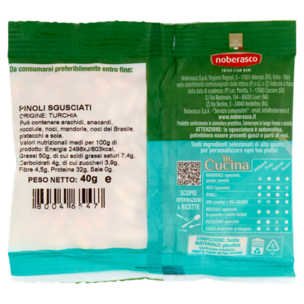 noberasco in Cucina Pinoli Sgusciati 40 g