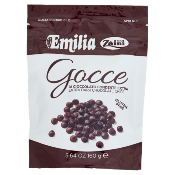 Zàini Emilia Gocce di Cioccolato Fondente Extra 160 g