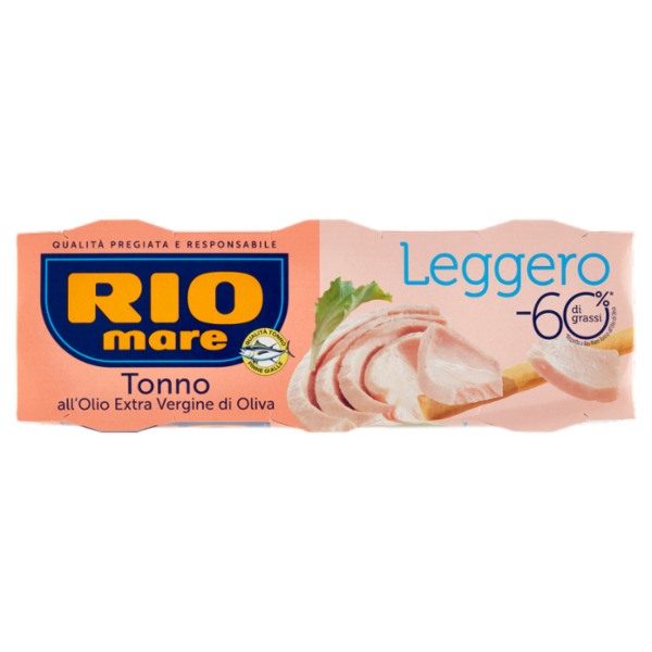 Rio mare Tonno all'Olio Extra Vergine di oliva Leggero 3 x 60 g