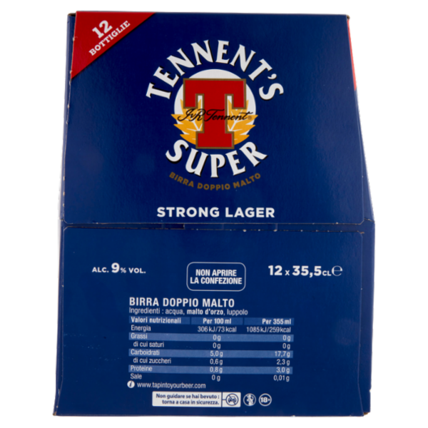 TENNENT'S SUPER bottiglia 12x35,5cl