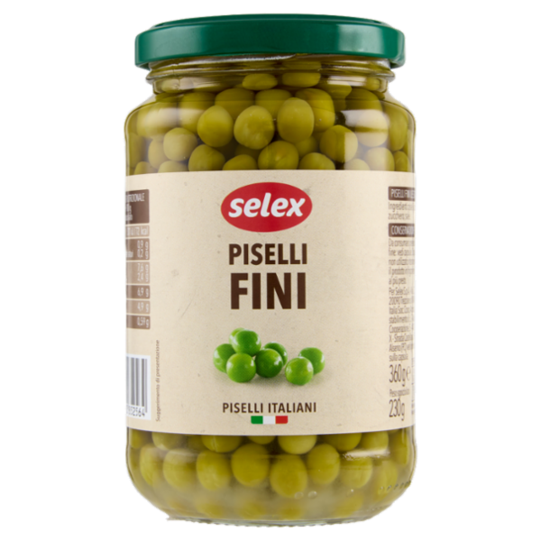 Selex Piselli Fini Lessati 360 g