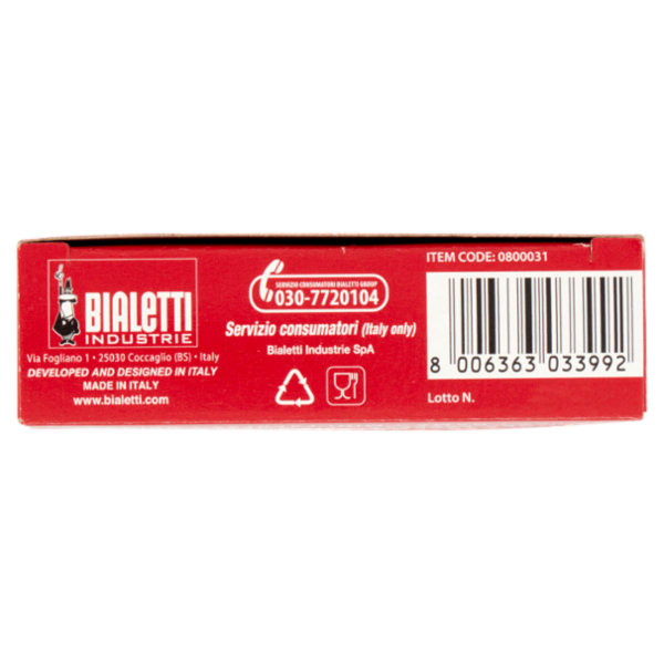 Bialetti 3 Guarnizioni & Piastrina 1 tazza