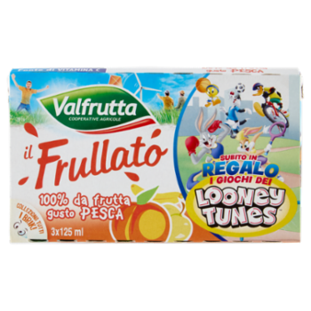 Valfrutta Il Frullato 100% Da Frutta Gusto Pesca 3 x 125 Ml