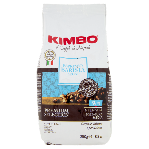 Kimbo Espresso Barista Decaf Caffè in Grani 250 g