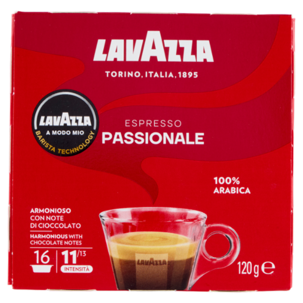 Lavazza A Modo Mio Espresso Passionale 16 Capsule 120 g