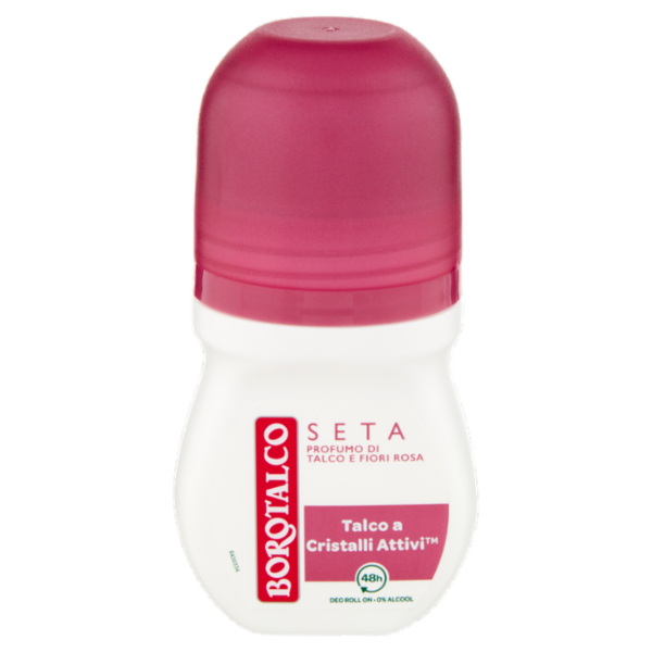 Borotalco Seta Profumo di Talco e Fiori Rosa Deo Roll On 50 ml