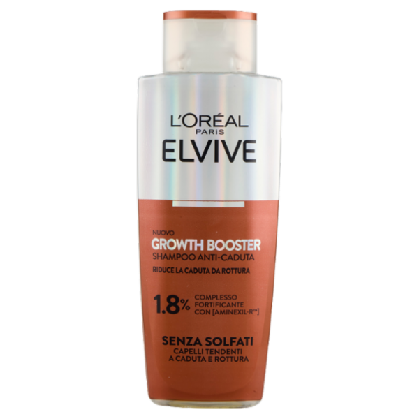 Elvive Growth Booster Shampoo Anti-Caduta, per Capelli Tendenti a Caduta e Rottura, 200 ml
