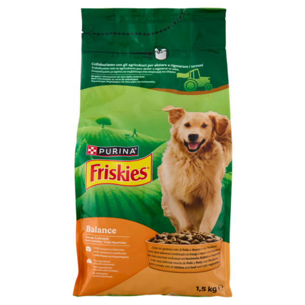PURINA FRISKIES Balance Pollo e Manzo e con Verdure 1,5kg