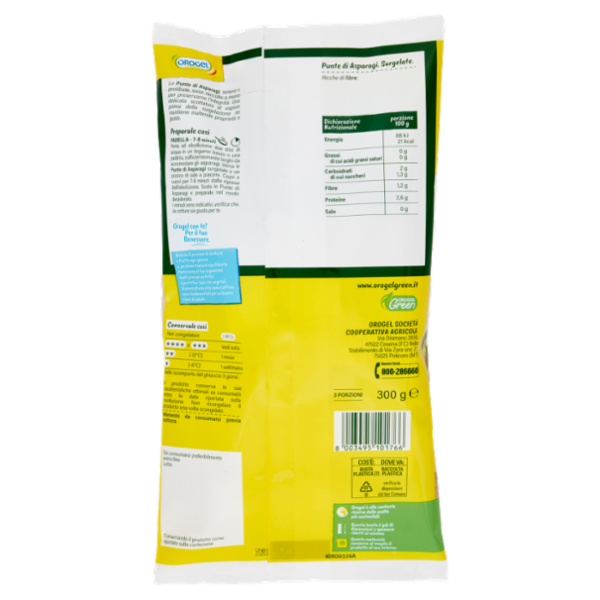 Orogel Asparagi Punte Surgelati 300 g
