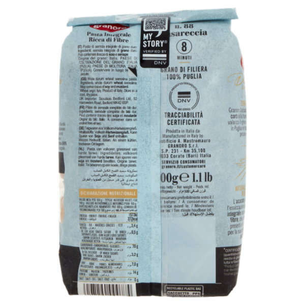 granoro Dedicato integrale n.88 casareccia 500 g