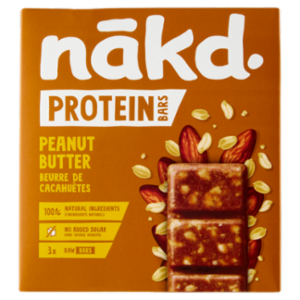 Nākd. Protein Bars Peanut Butter 3 x 45 g