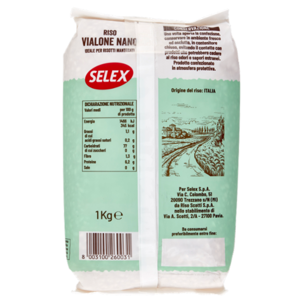 Selex Riso Vialone Nano Semifino 1 kg
