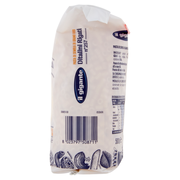 IL GIGANTE Ditalini Rigati n°257 500 g