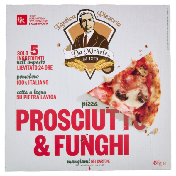 L'antica Pizzeria Da Michele pizza Prosciutto & Funghi 426 g