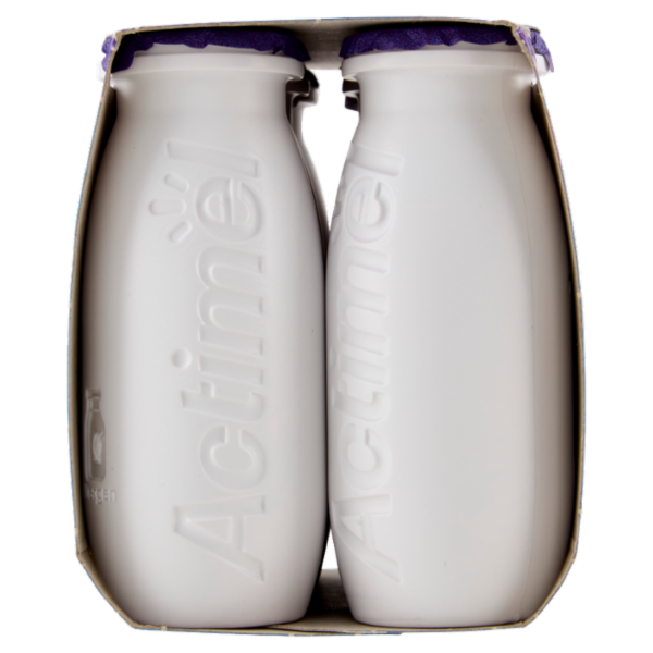 ACTIMEL, Yogurt da Bere con Vit B6 e D per il Sistema Immunitario, gusto Ribes Nero-Acai, 6X100G