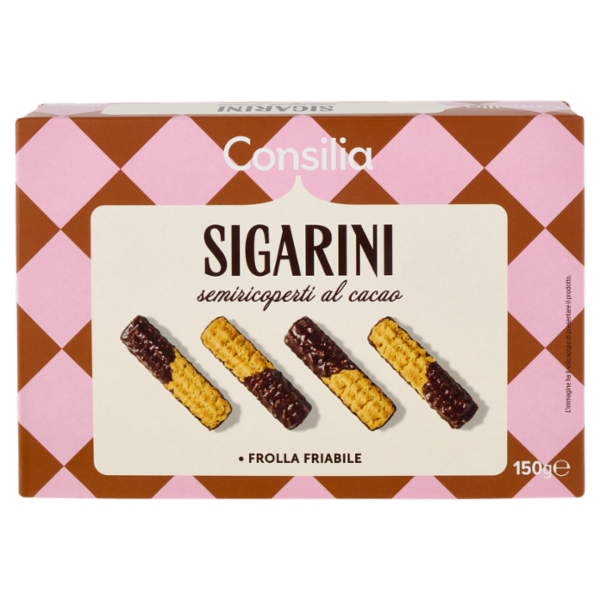 Consilia Sigarini Semiricoperti al Cacao 150 g