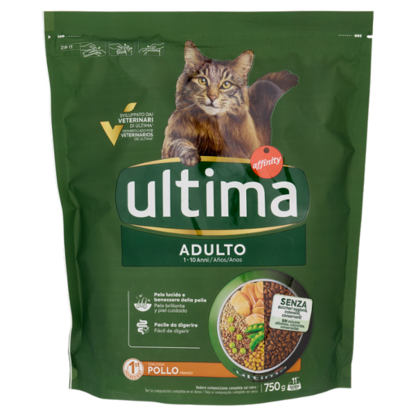 ultima Cat Adulto 1-10 Anni con Pollo 750 g