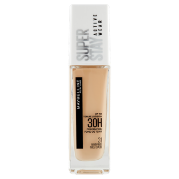 Maybelline New York Fondotinta Liquido SuperStay 30H Active Wear, Warm Nude (31), 30 Ml