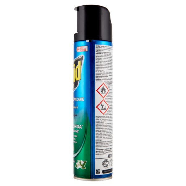 Raid Mosche e Zanzare Spray Eucalipto Insetticida, Antizanzare e Antimosche, Azione rapida, 400 ml