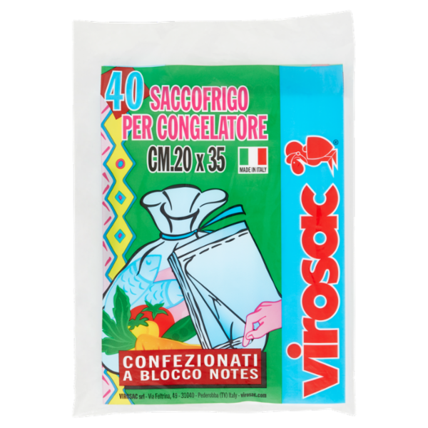 virosac Saccofrigo per Congelatore 20x35 cm 40 pz