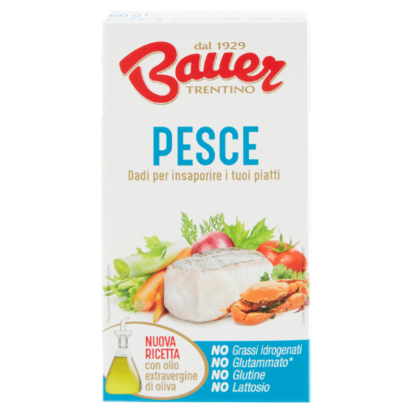 Bauer Pesce Dadi per insaporire i tuoi piatti 6 x 10 g