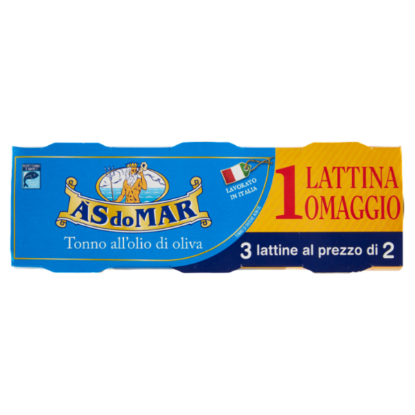 Asdomar Tonno all'olio di oliva 2+1 x 105 g