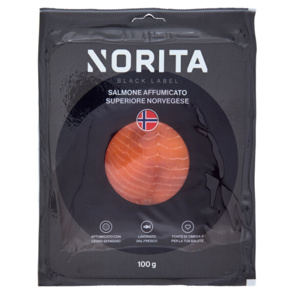Norita Black Label Salmone Affumicato Superiore Norvegese 100 g