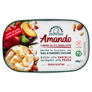 Sammontana Amando Gelato Alla Vaniglia Variegato Alla Pesca 400 g